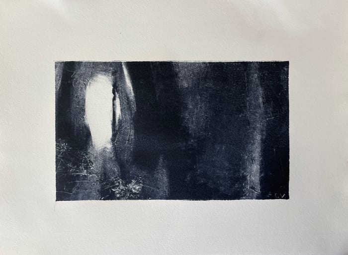 All Doors Lead Here — Ink monotype · 9 × 6 in · 2022