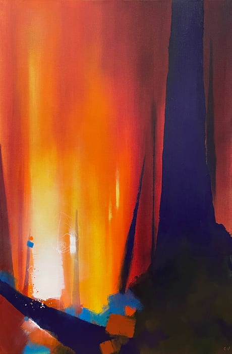 But First: Breathe — Acrylic On Canvas · 36 × 24 × 1.5 in · 2022
