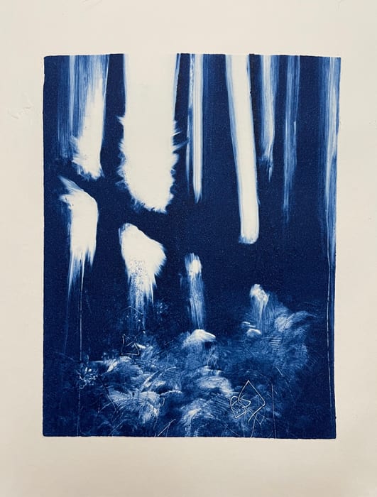In A Burst Of Life — Ink monotype · 9 × 7 in · 2022