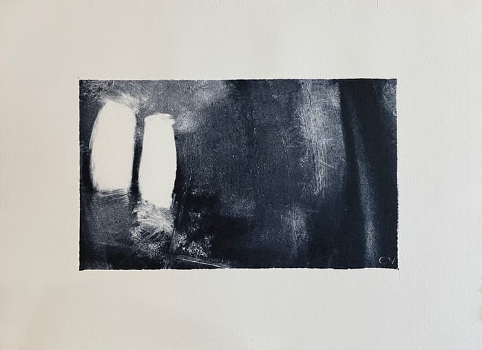 Me And I — Ink monotype · 6 × 9 in · 2022