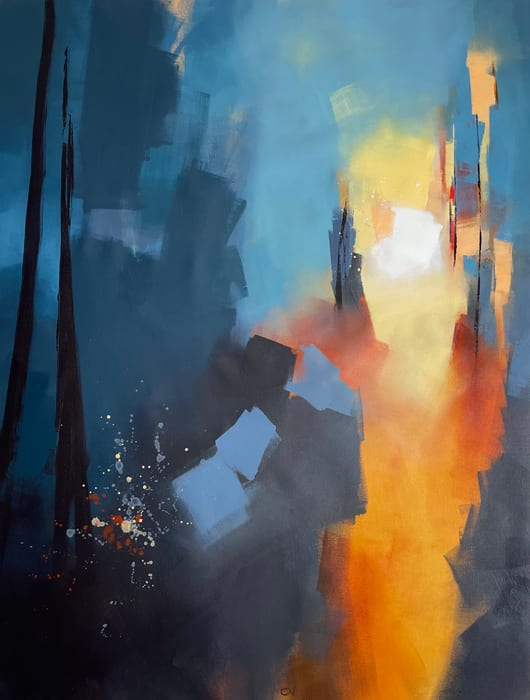 Sometimes There Is Enough — Acrylic On Canvas · 48 × 36 × 1.5 in · 2023