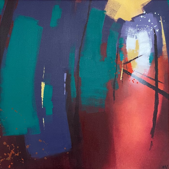 This Is The Vessel — Acrylic On Canvas · 15 × 15 × 1.5 in · 2022