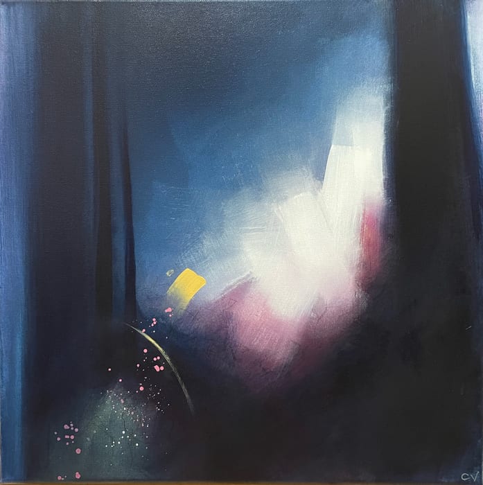 We Are More Than Us — Acrylic and graphite on canvas · 20 × 20 × 0.688 in · 2022