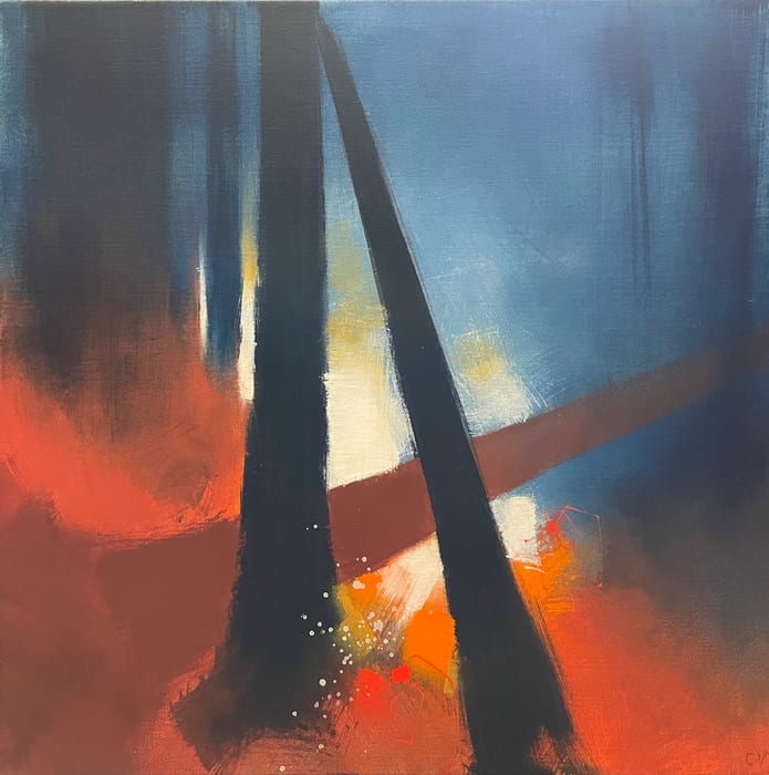 We’ll Laugh Our Joy And Cry Our Grief — Acrylic On Canvas · 20 × 20 × 1.5 in · 2022