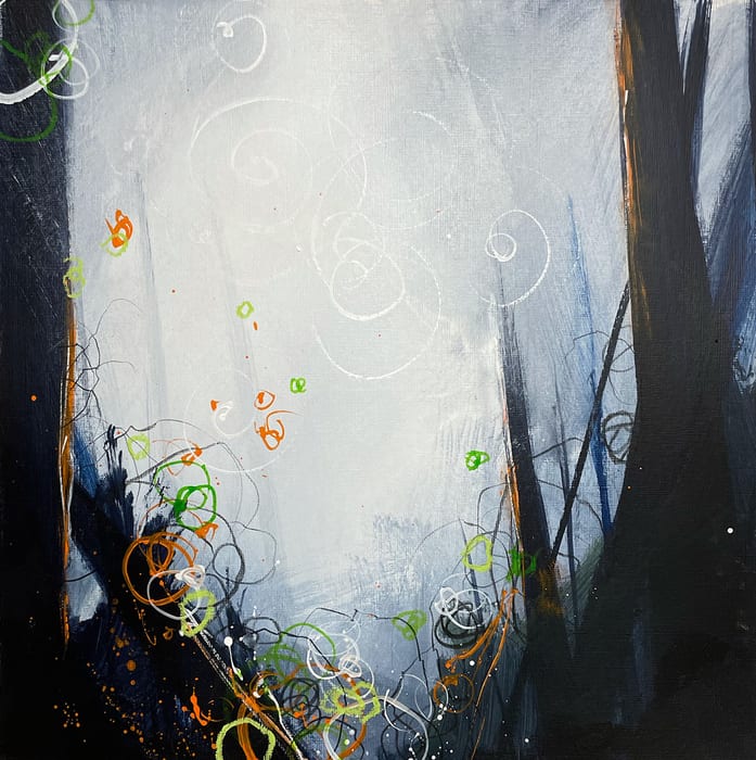 When The Light Finally Arrives I Am Ready — Mixed media on paper · 2021