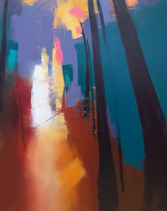 Witness The Harmony of Our Collective Sorrows — Acrylic On Canvas · 30 × 24 × 1.5 in · 2022