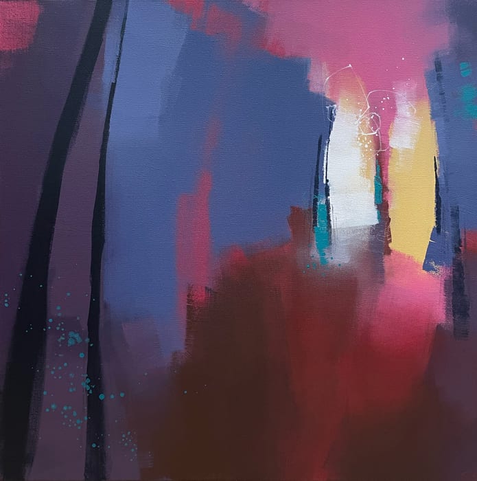 You Are Meant For These Great Things — Acrylic and ink on canvas · 20 × 20 × 1.5 in · 2022